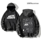 Retro Arctic Monkeys Printed Hoodie | Vintage Rock Streetwear