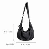 New Fashion Summer Large Capacity Casual Nylon Women Shoulder Bag Korean Style Hobos Bag Youth Crossbody Shoulder Bag