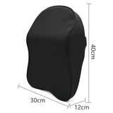 3D Nappa PU Leather Headrest Memory Foam Rest Pillow Headrest Car Neck Pillow Support for Car Pain Relief Travel Neck Support