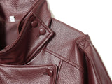 Women Fashion Leather Jacket Autumn Winter Loose Causal PU Faux Leather Jackets Coat Fashion Street Motorcycle Jackets