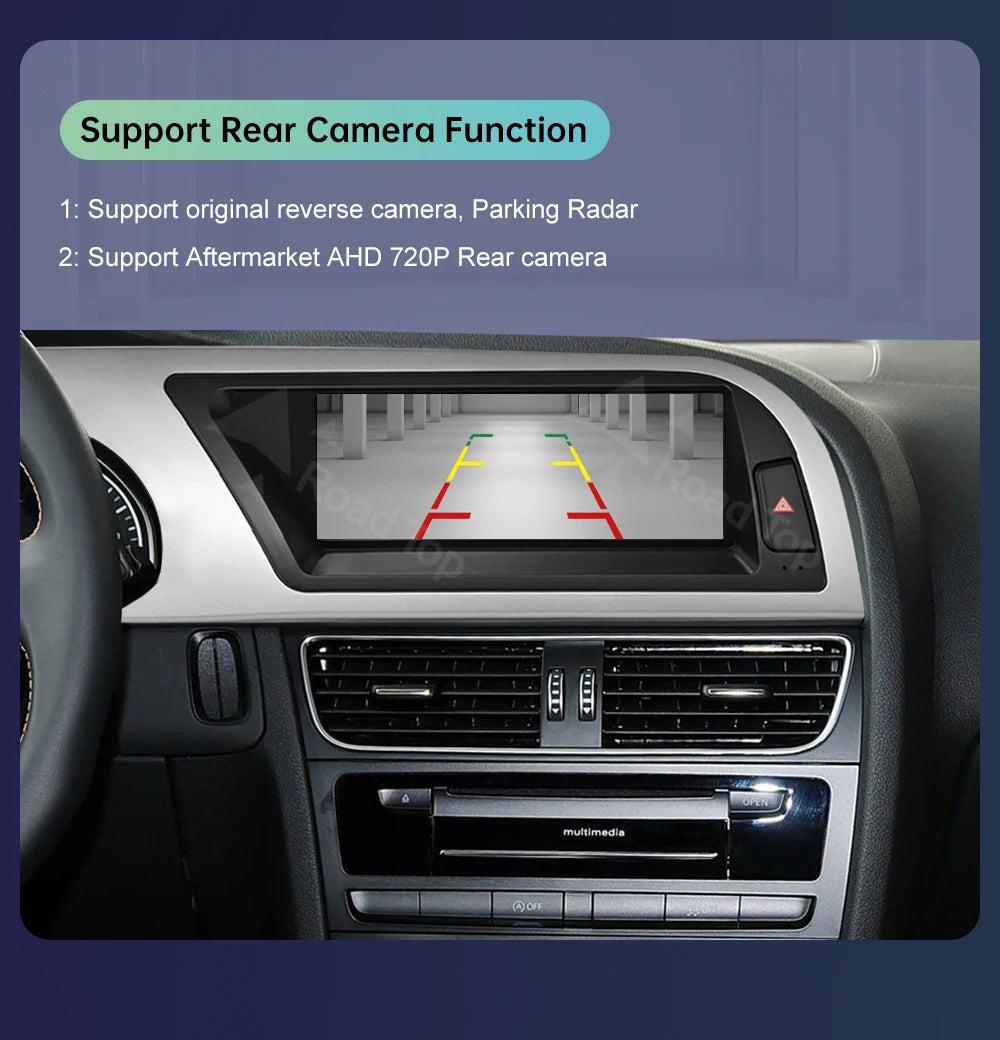 Road Top 8.8"/12.3" Touch Screen for Audi A5 2008–2016