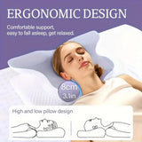 2026 New Solid Color Special-shaped Horn Pillow, Butterfly Pillow Memory Cotton Slow Rebound Neck Protection Sleep Pillow