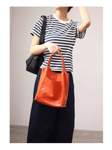 Women Genuine Leather Tote Luxury Light Weight And Comfortable To Use Handbag Colorful Soft Shopping Bags