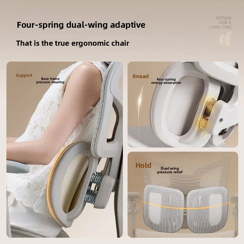 Ergonomic Gaming Chair with 6D Armrest & Lumbar Support