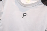 Boys' Summer Cotton Letter Print Set