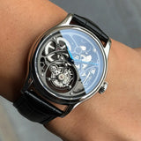 Merkur Skeleton Tourbillon 42mm Hand-Wind Watch