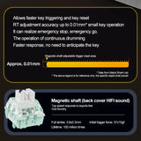 ATTACK SHARK X68HE X68Pro He Magnetic Mechanical Keyboard for Pro Gaming 0.01mm Rapid Trigg 8000Hz SOCD/Rs 0.125ms 128K Rate