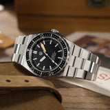Watchdives WD0017 Watch VH31 Sweep Second Movement Stainless Steel Sapphire Crystal Business Wristwatch Vintage Watches