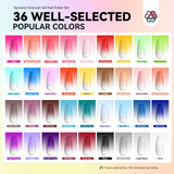 SAVILAND 36-Color Airbrush Gel Nail Polish Set – No Dilution