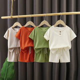 Baby Boys’ Waffle Knit 2-Piece Set