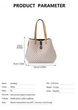 Large Capacity Leather Crossbody Tote