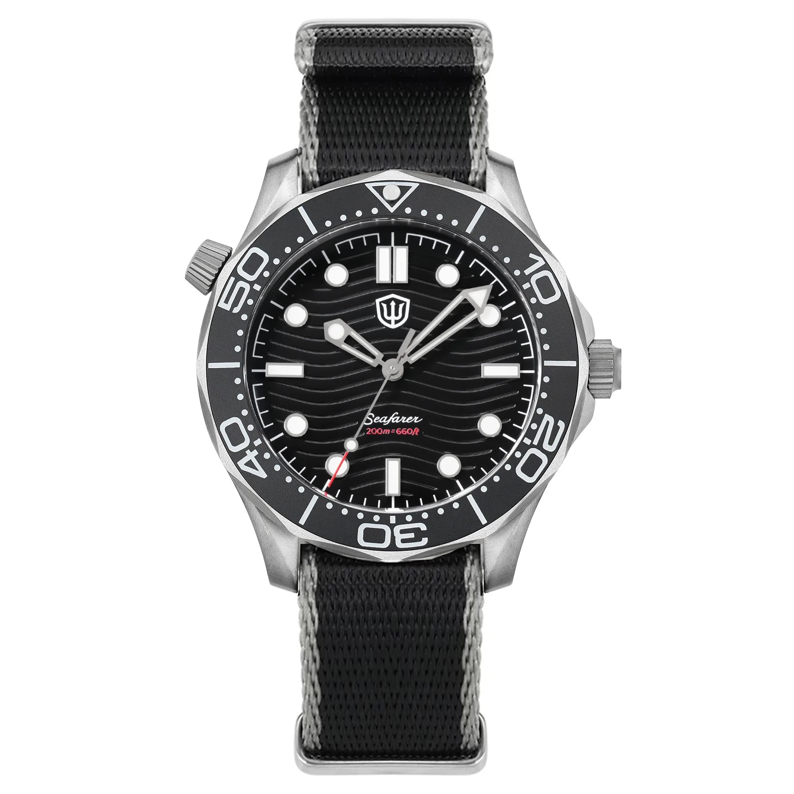 Watchdives WD007Q Titanium Dive Watch 42mm VH31 Sweep Quartz Men Watch Sapphire Crystal Helium Escape Valve 200M Waterproof Lumi