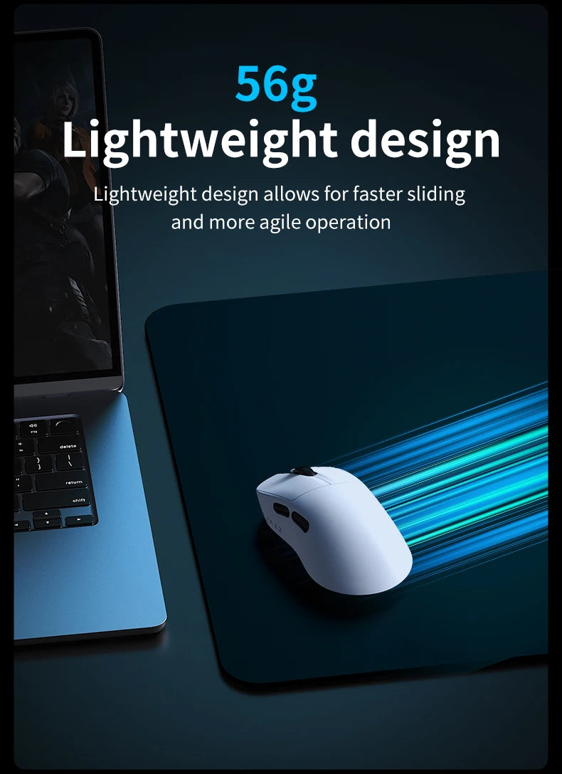 AJAZZ AJ179 V2 MAX Wireless Gaming E-Sport 1K Polling Rate Lightweight Design Ergonomic PAW3311 Sensor