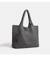 Large size women's tote bag Women's fashion bags 2024 Hot product Neoprene material women's hand-woven bag Large volume Tote bag