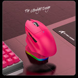 ATTACK SHARK V6  Wireless Gaming Superlight Mouse with RGB Magnetic Charging Dock,PAW3311 Sensor,Macro Gaming Mouse