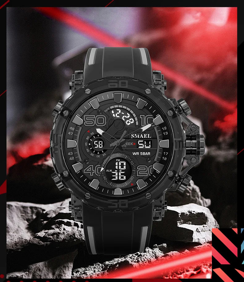 SMAEL 8136 Men's Sport Watch – 50M Water Resistant