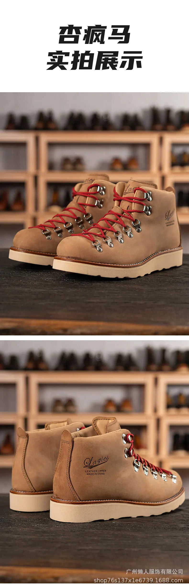 LAGIES cow leather Hiking shoes walking boots men Goodyear shoes trendy casual ankle shoes walking trekking outdoor sneakers