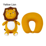2-in-1 Cartoon Animal Travel Neck Pillow | U-Shape