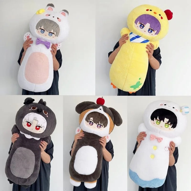 Love And Deep Space 80cm Long Large Throw Pillow Zayne Rafayel Sylus Xavier Plush Doll Pillow Doll Ornament Birthday Gift