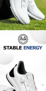PGM Men's Golf Shoes Sneakers Comfortable Cushioning Knob Lace Waterproof and Anti Slip Height Increase XZ408
