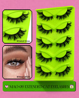 Optional 5Pairs 20Pairs Russian Strip Lashes 3D Mink Lashes Natural Dramatic Style Household Salon Eyelash Supply