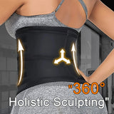 Double Belt Neoprene Waist Trainer – Adjustable Zip-Up Workout Cincher for Women