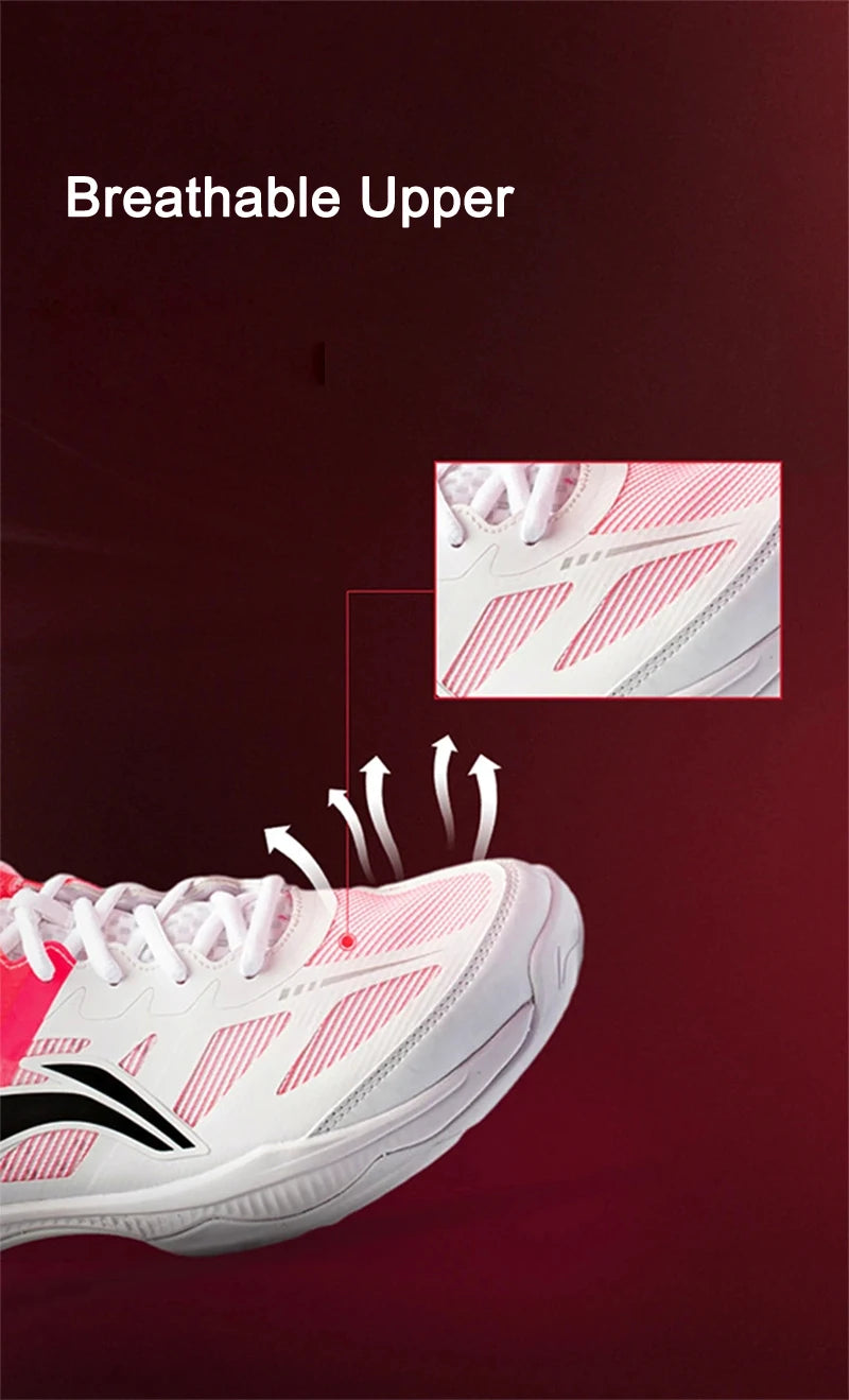 Li-Ning Unisex GLADIATOR Ⅱ Badminton Training Shoes Cushion Rebound LiNing Men Women Stable Support Sneakers AYTV017