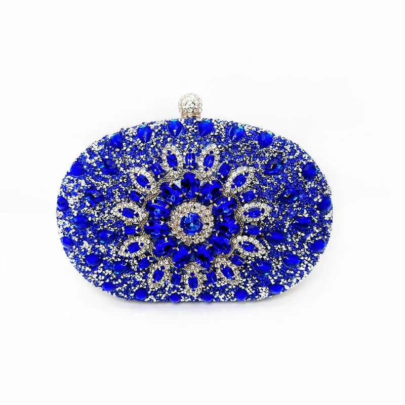2024 Diamond Women Luxury Clutch Evening Bag Wedding Crystal Ladies Cell Phone Pocket Purse Female Wallet for Party Quality Gift