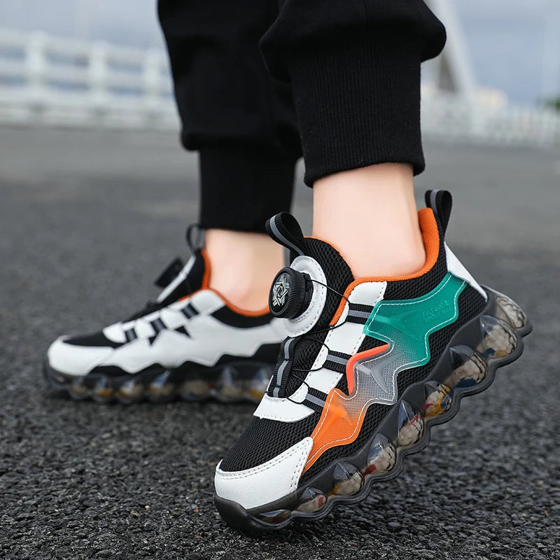 Kids' Lightweight Mesh Running Sneakers