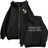 Blame John Meme Oversized Zip-Up Hoodie
