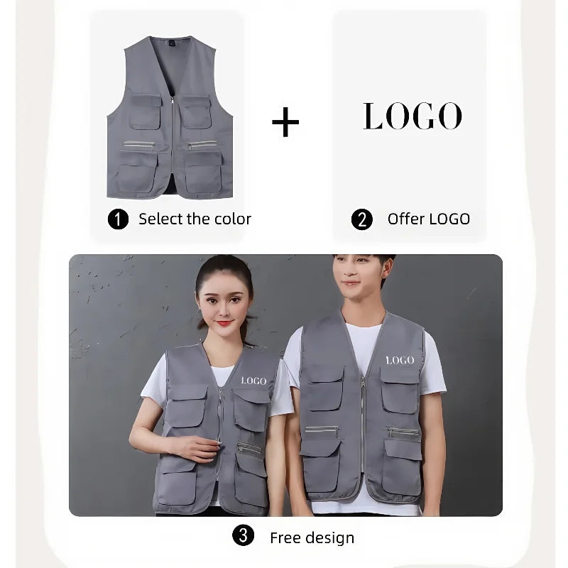 Men's Multi-Pocket Safari Vest – Lightweight All-Season Outerwear