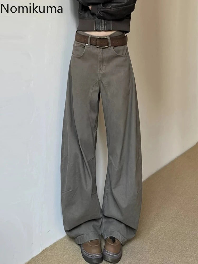 Women's Vintage High-Waist Wide-Leg Jeans