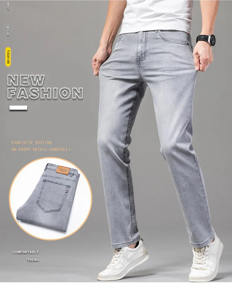 Men's Straight-Leg Stretch Jeans