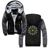 Saint Seiya Men's Thick Zip-Up Anime Hoodie