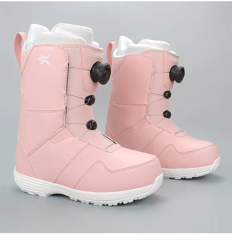 Adult Snowboarding Shoes Snow Boots Man Wire Buckle Models Fast Wear Ski Shoes Men Women Ski Equipment Warm Anti Ski Boots