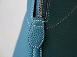 Premium Semi-handmade First-layer Cowhide Bowling Bag Portable Shoulder Large Shell Bag Commuting Temperament Versatile