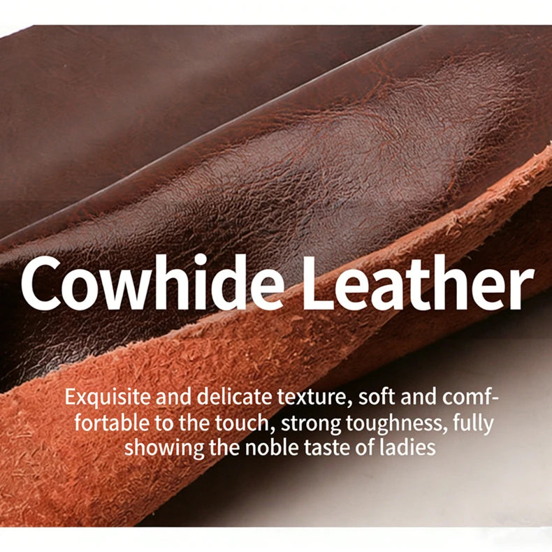 Burminsa Vintage Genuine Leather Tote Bag for Women