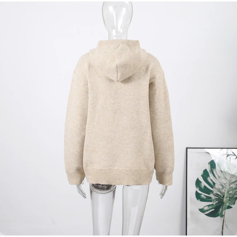 Women's Relaxed Hooded Pullover Sweater