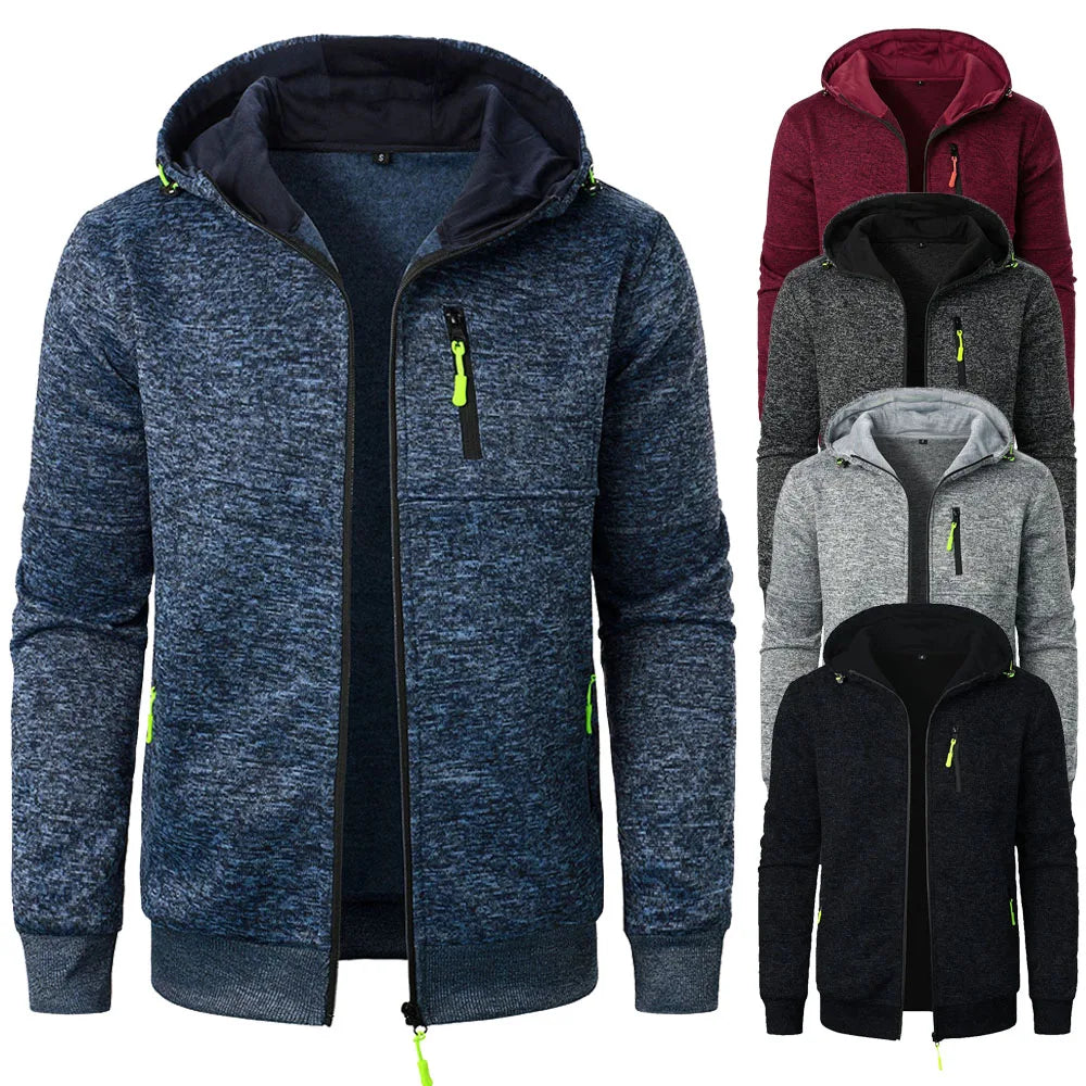 Men’s Athletic Hooded Cardigan