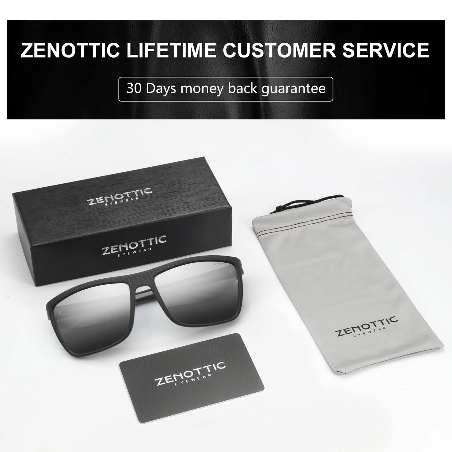 Zenottic Men's Polarized Sunglasses – UV400 TR90 Frame