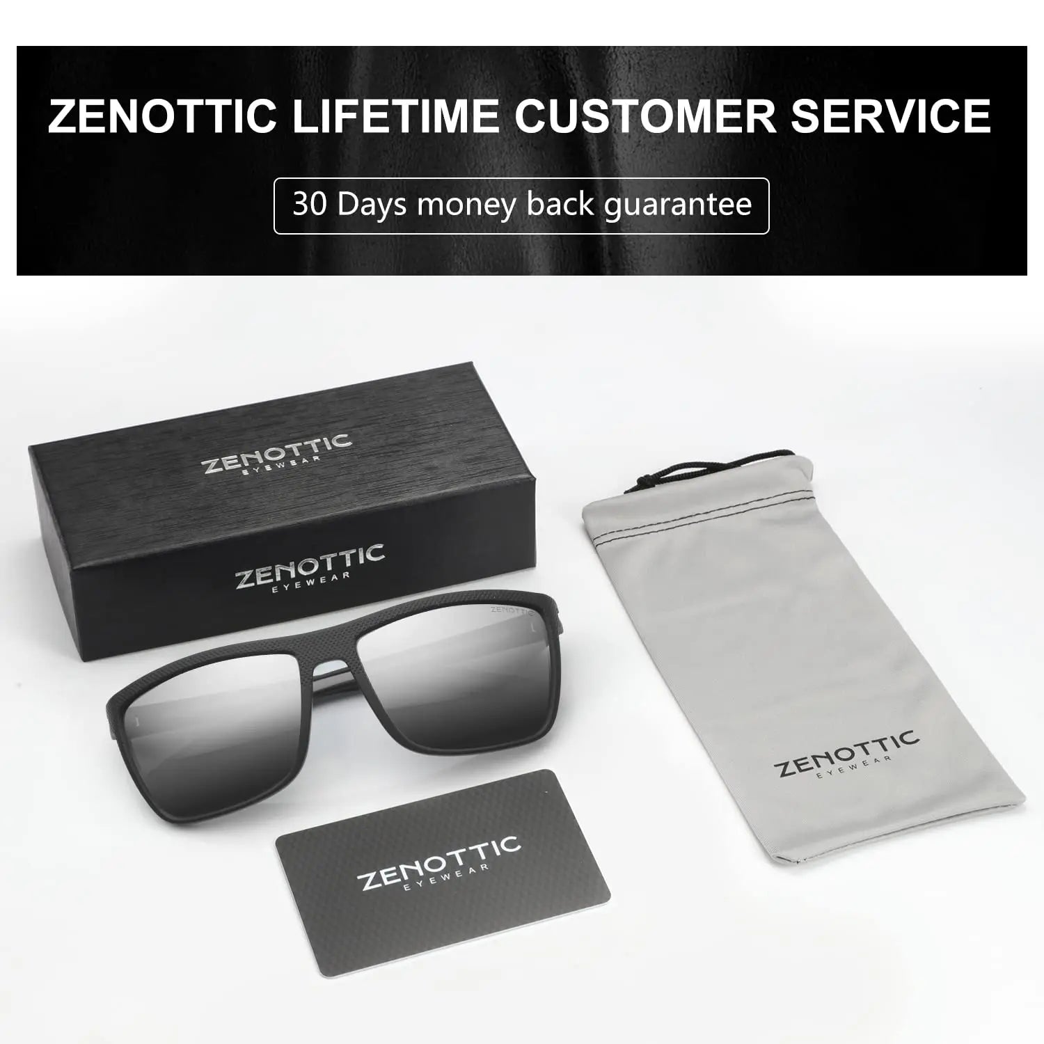 Zenottic Men's Polarized Sunglasses – UV400 TR90 Frame