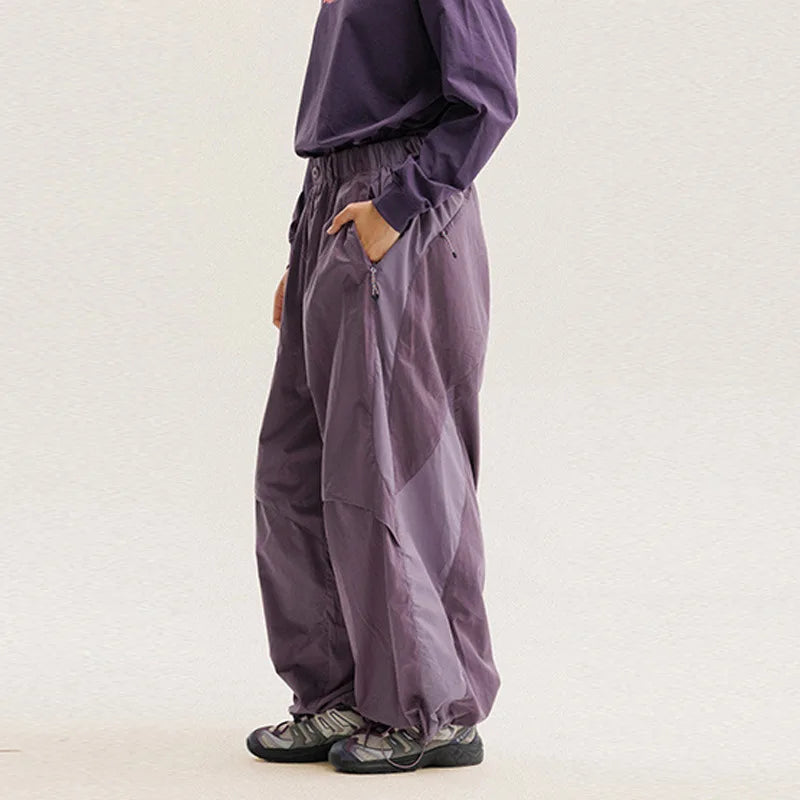 Men's Colorblock Wide-Leg Pants