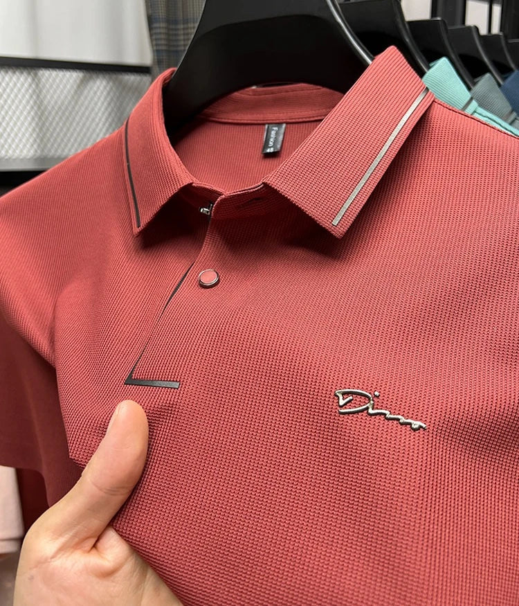 Men's Diamond Emblem Polo Shirt | Premium Casual