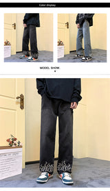 Y2K Flame Print Baggy Jeans