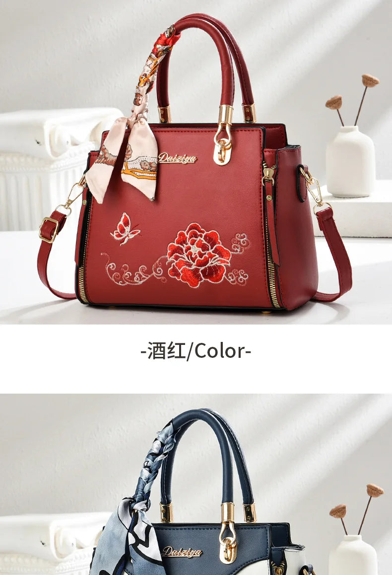 Women's Patchwork Shoulder & Crossbody Bag