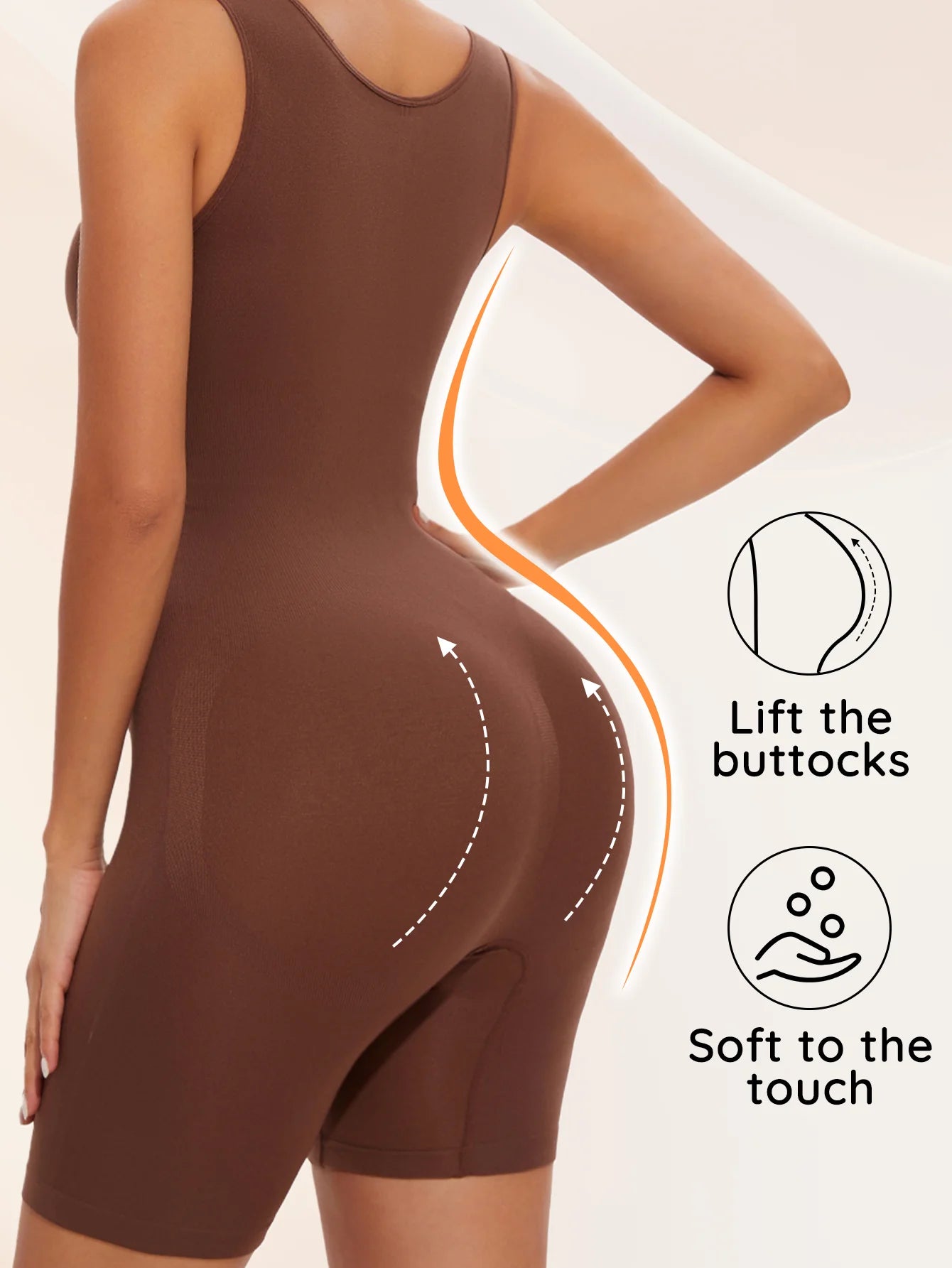 USA-Made Seamless Full Coverage Body Shaper – Firm Control Thigh Slimming Bodysuit