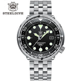 STEELDIVE SD1975 Luxury Auto Watches Men Dive Watch 300m Waterproof C3 Luminous Clock Sapphire Mirror NH35 Mechanical Wristwatch