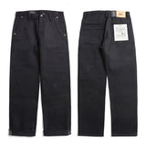Red Tornado Black Selvedge Denim Relaxed Fit Jeans – 14.5oz