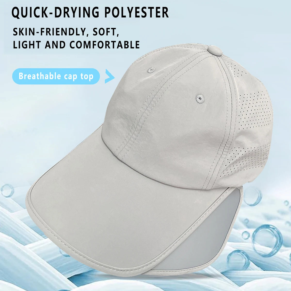 Men's Wide Brim Sun Hat – UV Protection Fishing Cap
