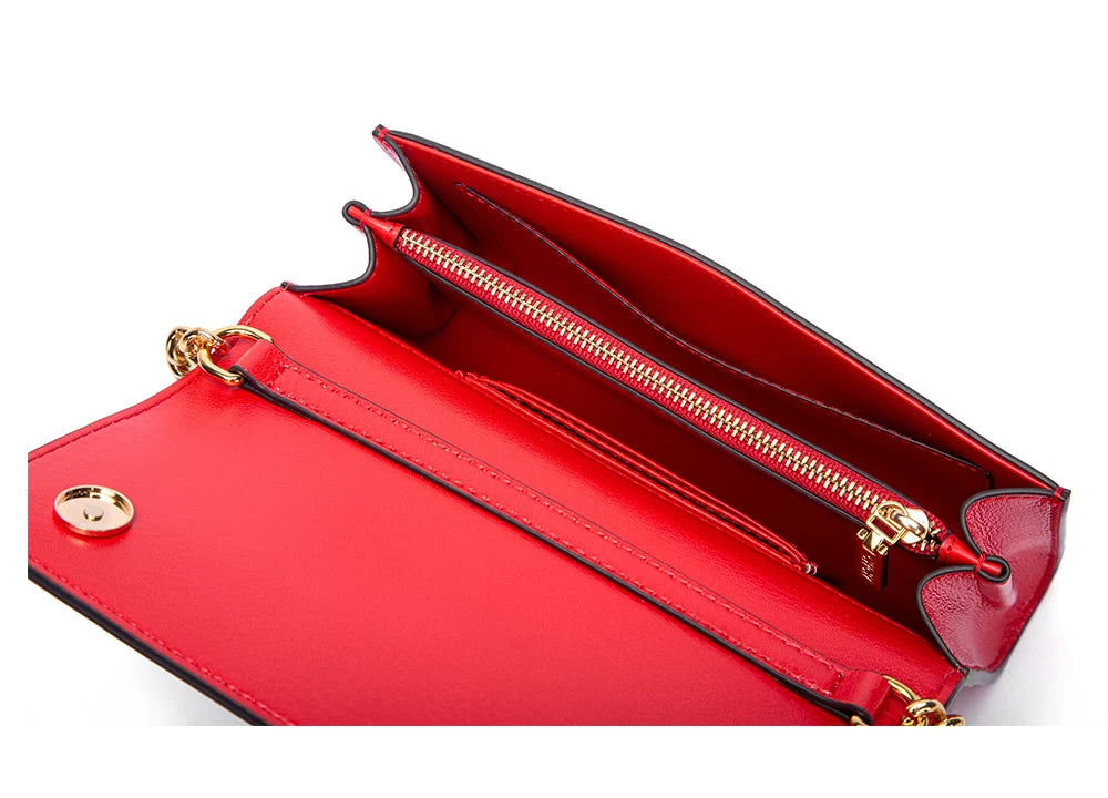Luxury Letter Print Sequin Crossbody Bag